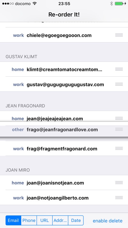 Reorder Contacts - Reorder It!