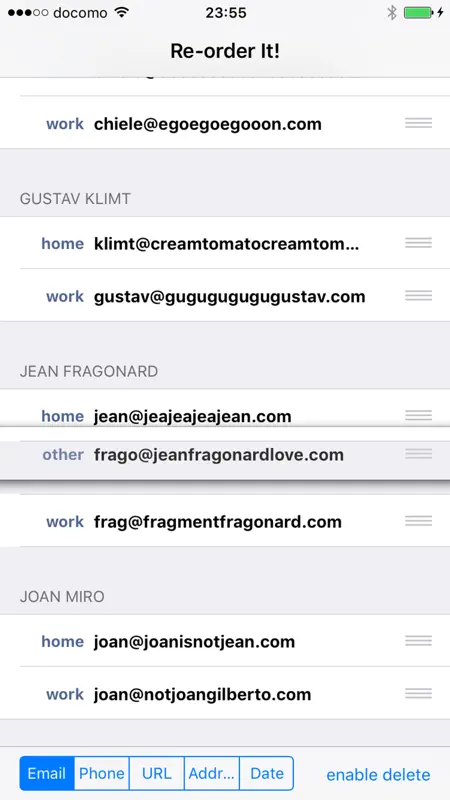 Reorder Contacts - Reorder It! screenshot 1 of 4