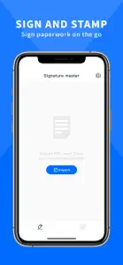 Doc Sign, Signature Master app screenshot #1 for iPhone