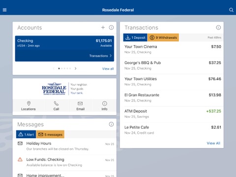 Rosedale Federal screenshot 2