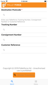 Palletforce Pallet Tracking screenshot