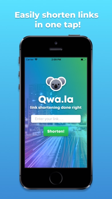 Screenshot #1 pour Qwa.la Link Shortener