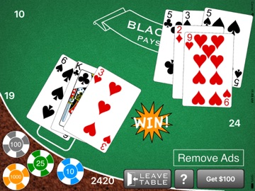 Blackjack - Casino Style 21 iPad screenshot