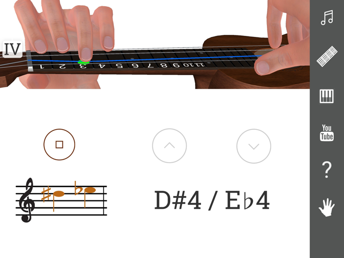 3D Ukulele Notes - Fingering