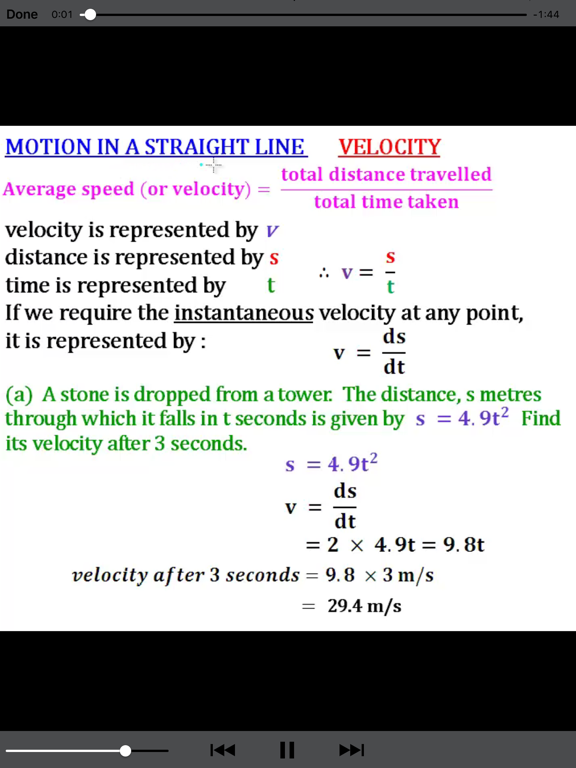 Screenshot #6 pour Motion in a Straight Line