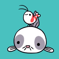 Shy shrimp & Cory catfish app icon - Stickers app for iPhone
