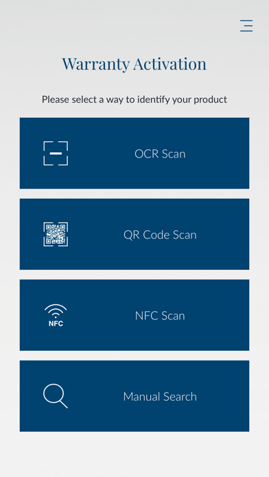 Booster Warranty Activation Screenshot