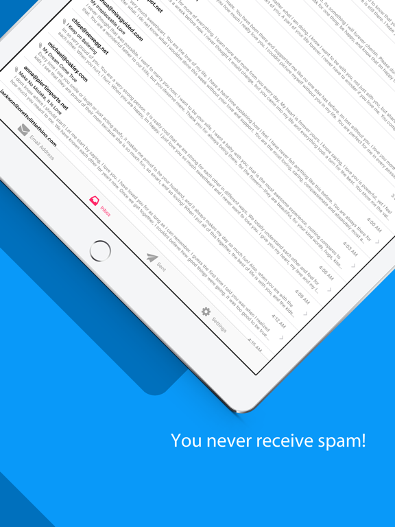 Hoi Poi email iPad screenshot