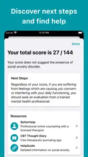 social anxiety test iphone screenshot 3