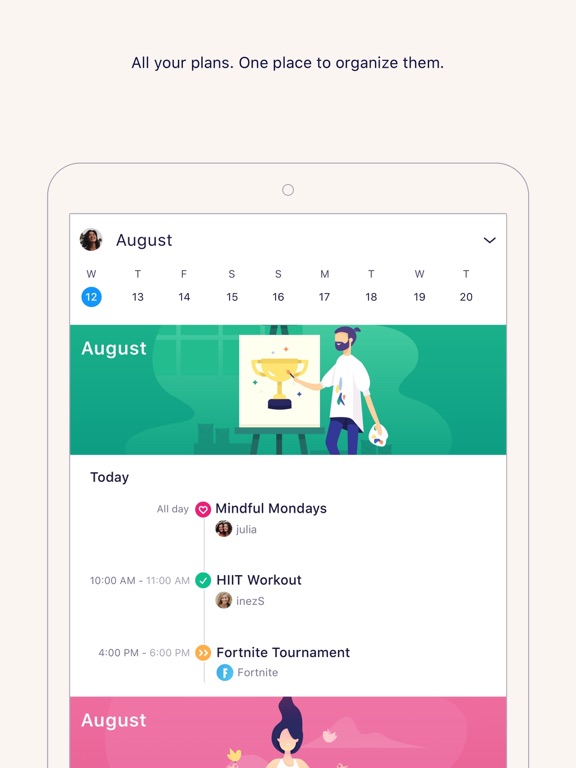 iPad Image of IRL - Social Calendar