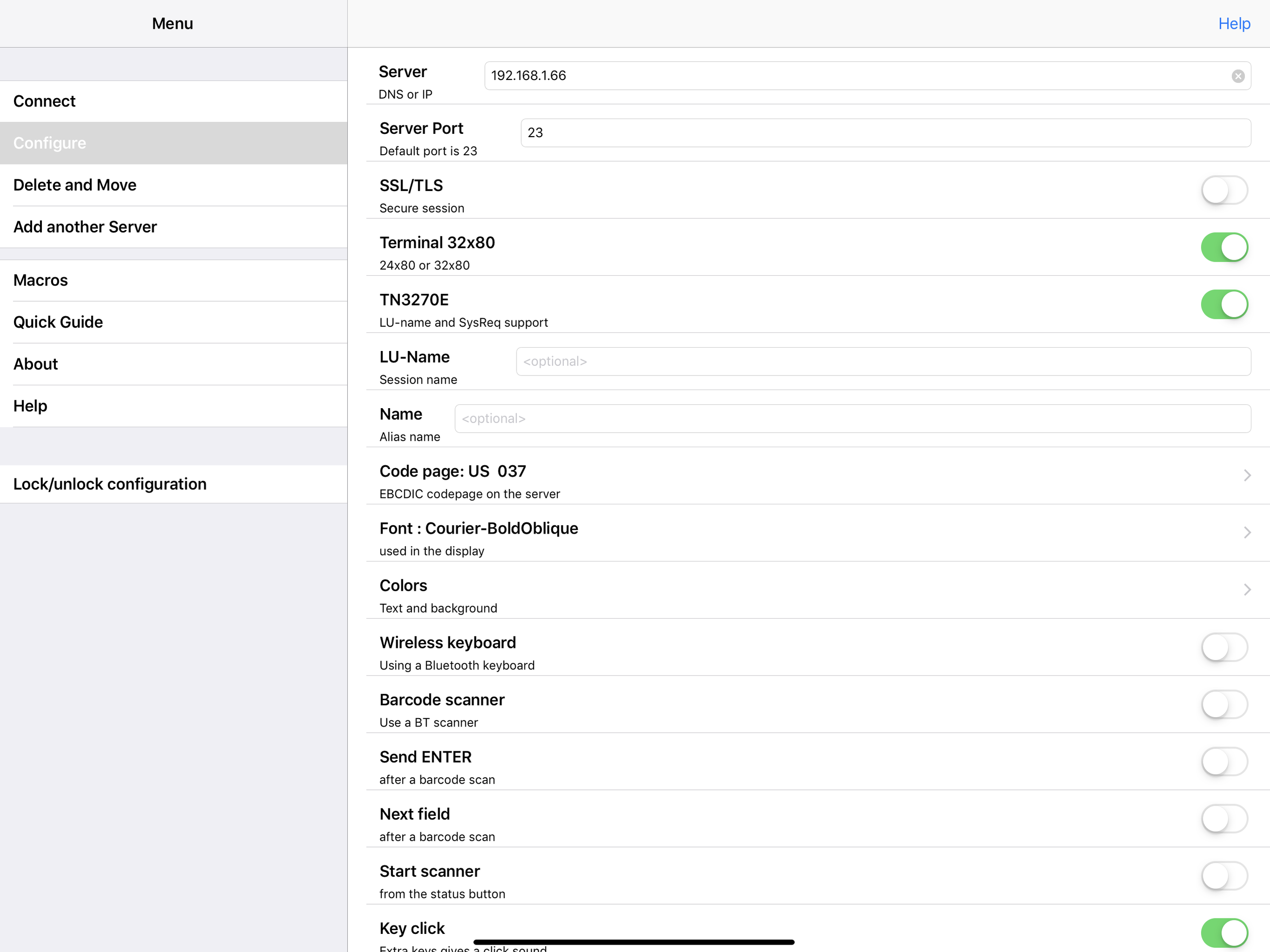 TN3270 Lite screenshot 9
