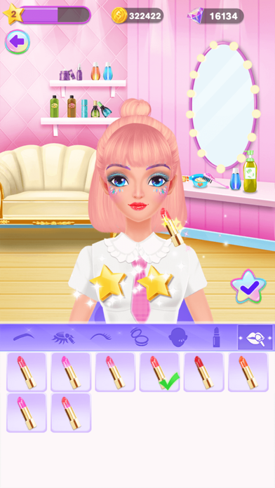 Beauty Dressup Hairstyle Salon Screenshot
