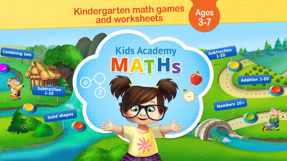 #8. Math games for kids, toddlers (iOS) Podle: Kids Academy Co apps: Preschool & Kindergarten Learning Kids Games, Educational Books, Free Songs