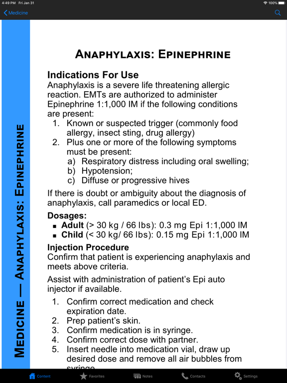 King County EMS Protocol Book iPad screenshot 3 - Medical app