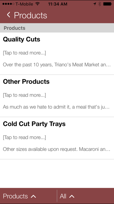Triano's Meat Market & Deli Screenshot