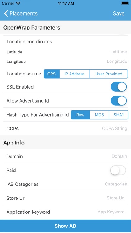 OpenWrap SDK App