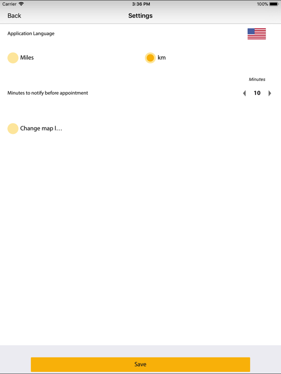 Volos Taxi iPad screenshot