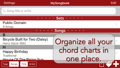 MySongbook - Lyrics and chords Screenshot