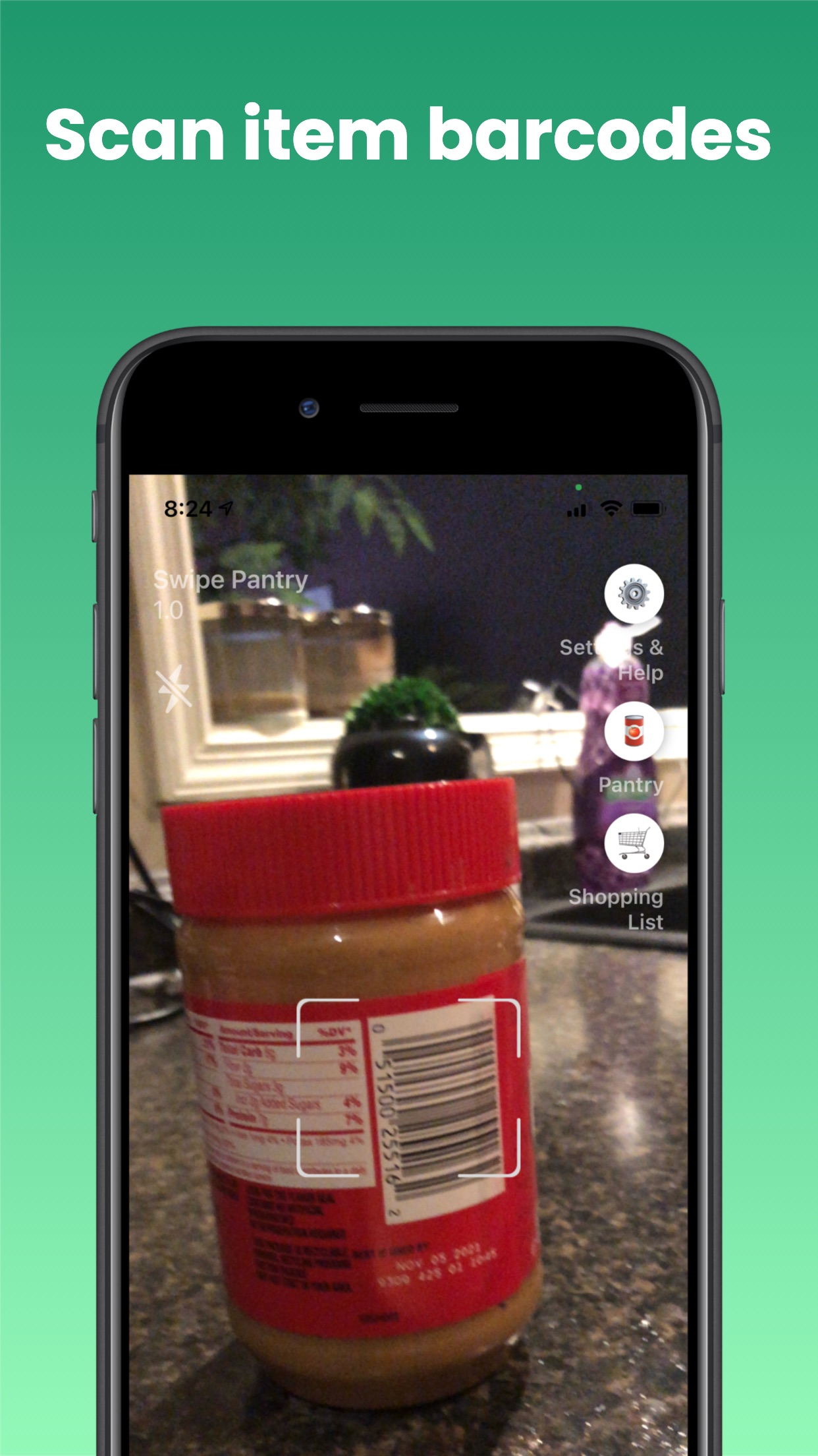 Screenshot do app Swipe Pantry