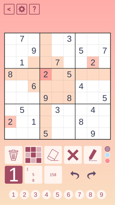 Chess Sudoku screenshot 2