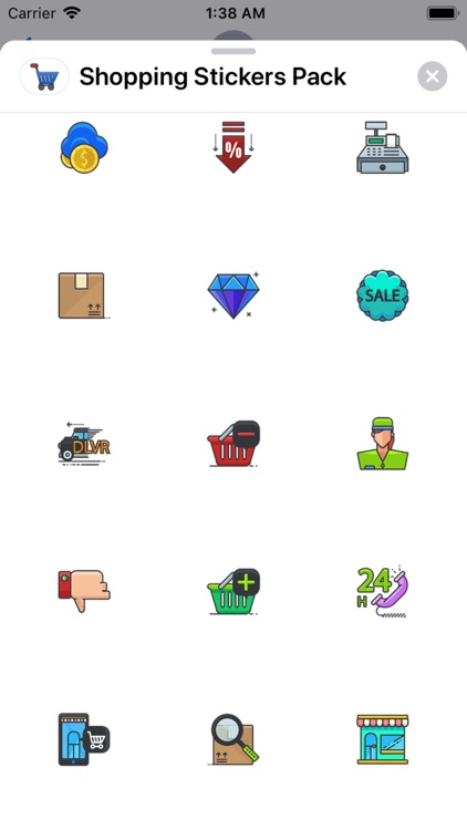 Shopping Stickers Pack