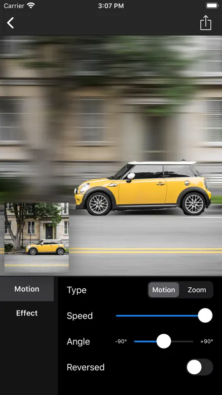 Motion Blur - Panning Photo screenshot 1 of 10