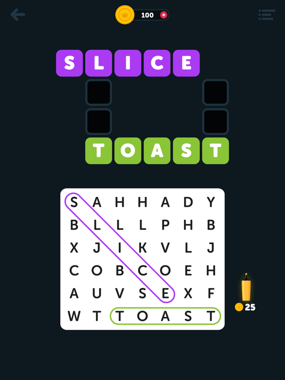 Crossword Search iPad screenshot