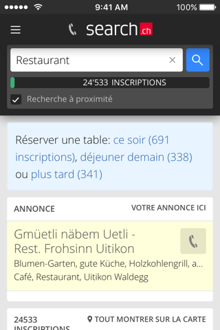 search.ch screenshot 2