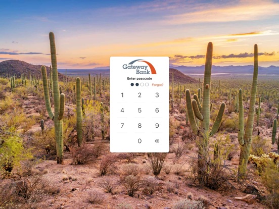 Gateway Bank Mobile App iPad screenshot 1 - Finance app
