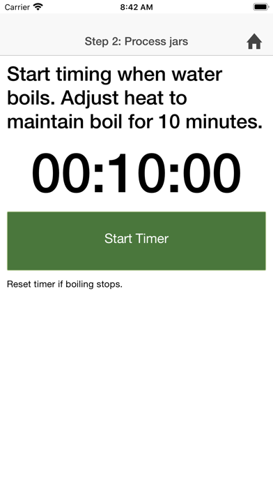 Canning timer & checklist iPhone screenshot 5 - Food & Drink app