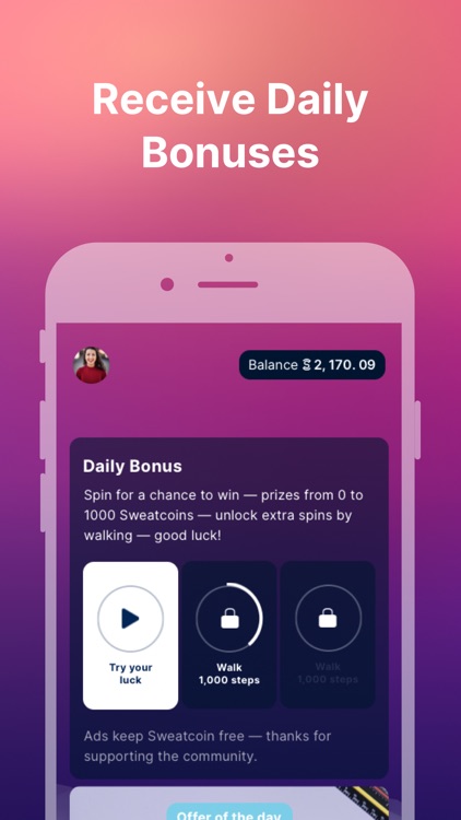 Sweatcoin Walking Step Counter screenshot-3