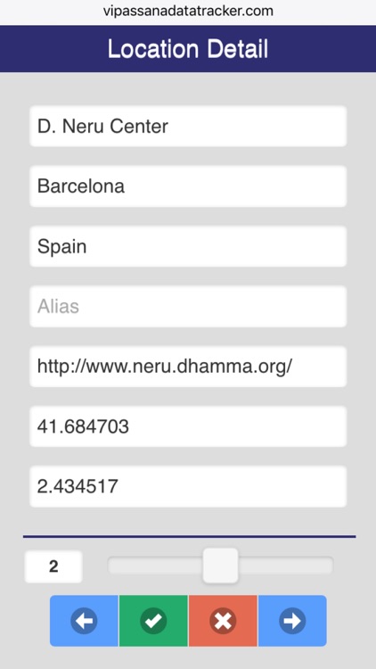 Vipassana Data Tracker