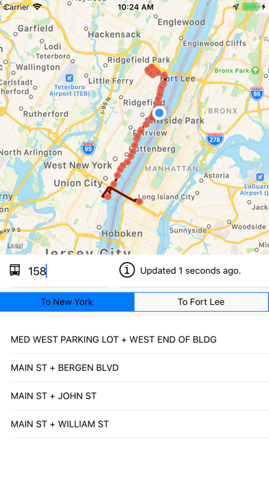 Screenshot #1 pour NJ Bus Tracker