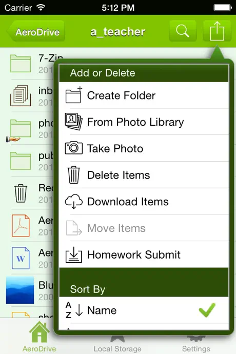App for AeroDrive