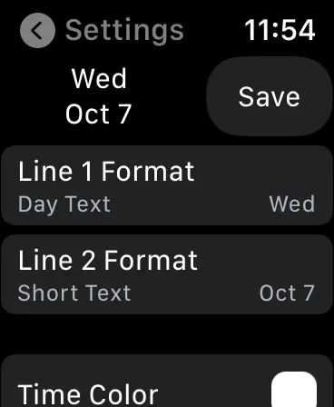 Screenshot #2 pour DateGlance - Complication