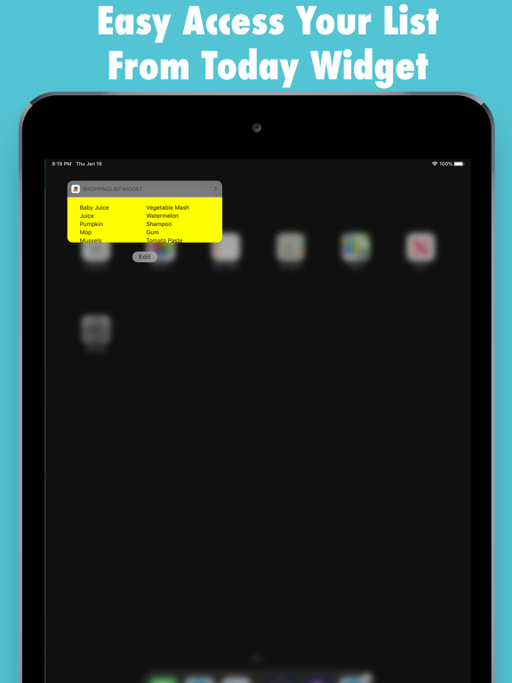 Grocery - Shopping List iPad screenshot 7 - Productivity app