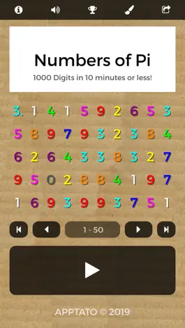 Game screenshot Pi Digits Memory Game - No Ads mod apk