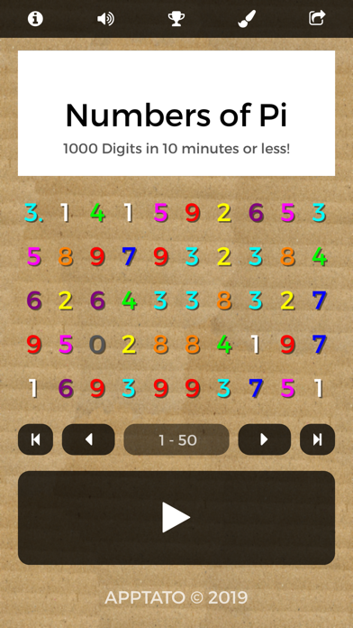 Pi Digits Memory Game screenshot 1