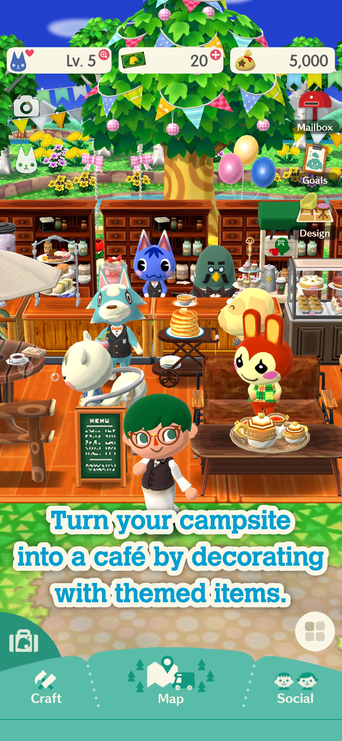 Screenshot do app Animal Crossing: Pocket Camp