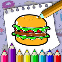 Coloring Book - Food and Drinks