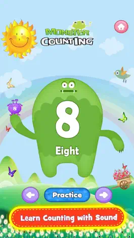 Game screenshot Monster Math Counting App Kids apk