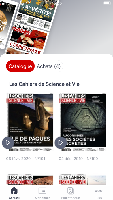 Screenshot #1 pour Les Cahiers de Science&Vie