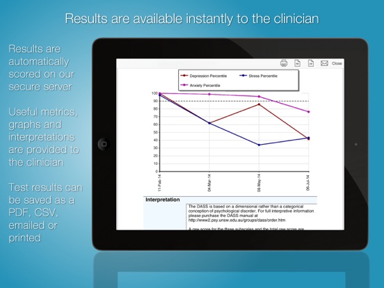 NovoPsych Psychometrics iPad screenshot 4 - Medical app