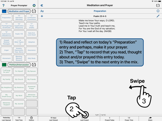 Christian Prayer Prompter iPad screenshot 4 - Productivity app