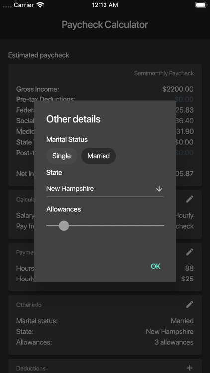 Paycheck Calculator (US) screenshot-3