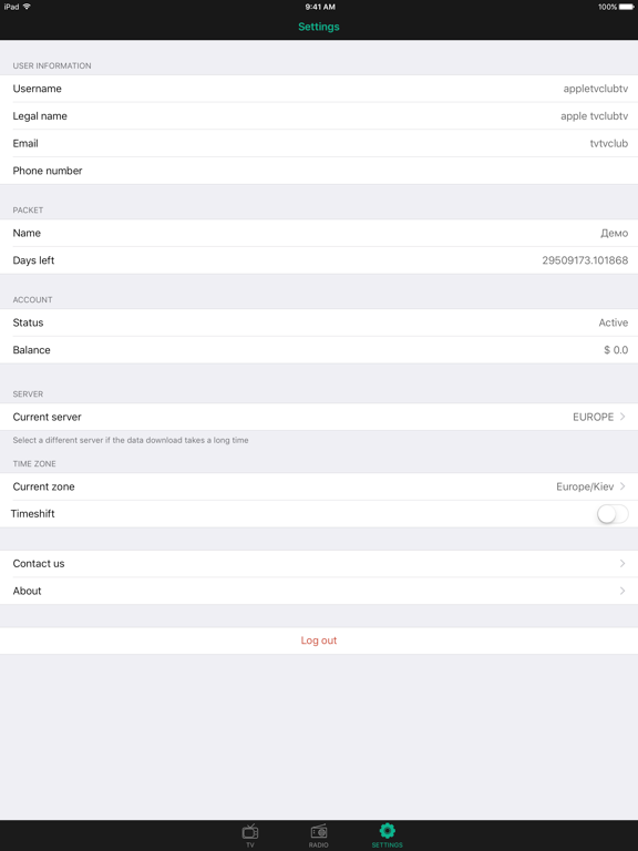 TV Club iPad screenshot 4 - Entertainment app