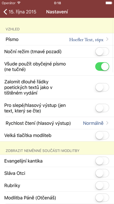 Breviář Screenshot