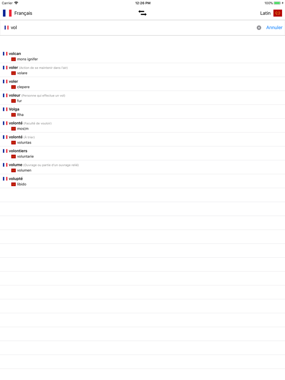 Screenshot #6 pour Dictionnaire Latin-Français