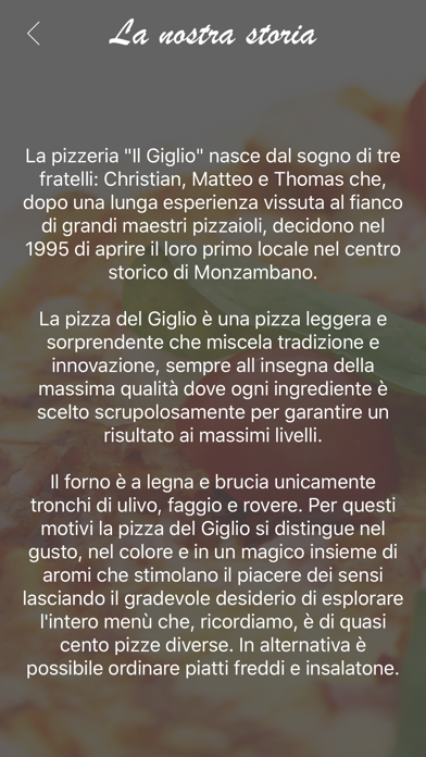 Il Giglio Pizzeria Screenshot