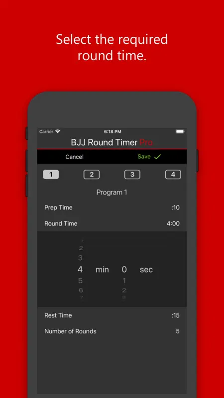BJJ Round Timer Pro screenshot 4 of 7